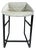 "Kekke" CounterStool — Leather Stone Wash Color Ecru Upholstery, Frame Powder-Coated Steel by Piet Boon For Sale