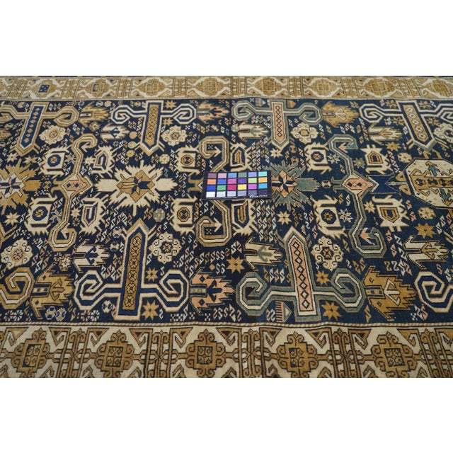 Late 18th Century Antique Caucasian Shirvan Rug 3'10'' X 5'5'' For Sale - Image 5 of 8