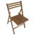 Vintage Folding Chair with Curved Seat in Light Oak For Sale - Image 5 of 11