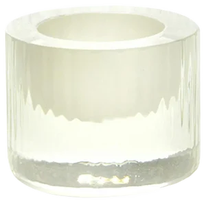 Egg-Cup with Ivory Center, Moire Collection, Hand-Blown Glass by Atelier George