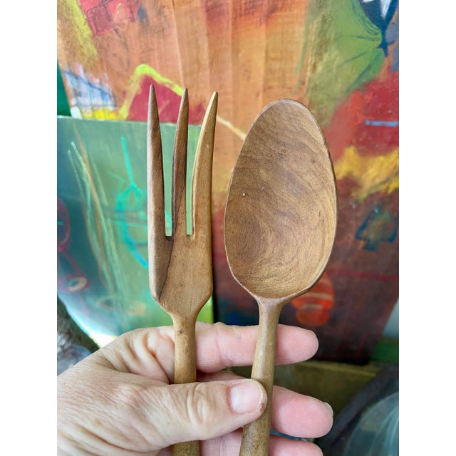 Vintage French Sterling Silver Salad Tongs- 2 Pieces For Sale - Image 4 of 12