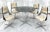 MCM Smoky Glass, Lucite and Chrome Dining Table Set For Sale - Image 13 of 13