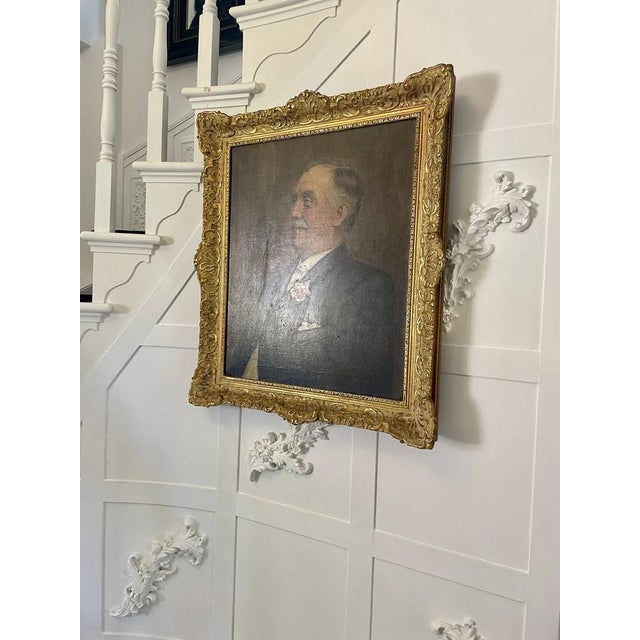 Portrait of a Gentleman, Early 20th Century, Oil on Canvas, Framed For Sale - Image 4 of 14