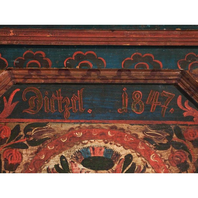 Hand Painted Trunk, 1847 For Sale - Image 16 of 18