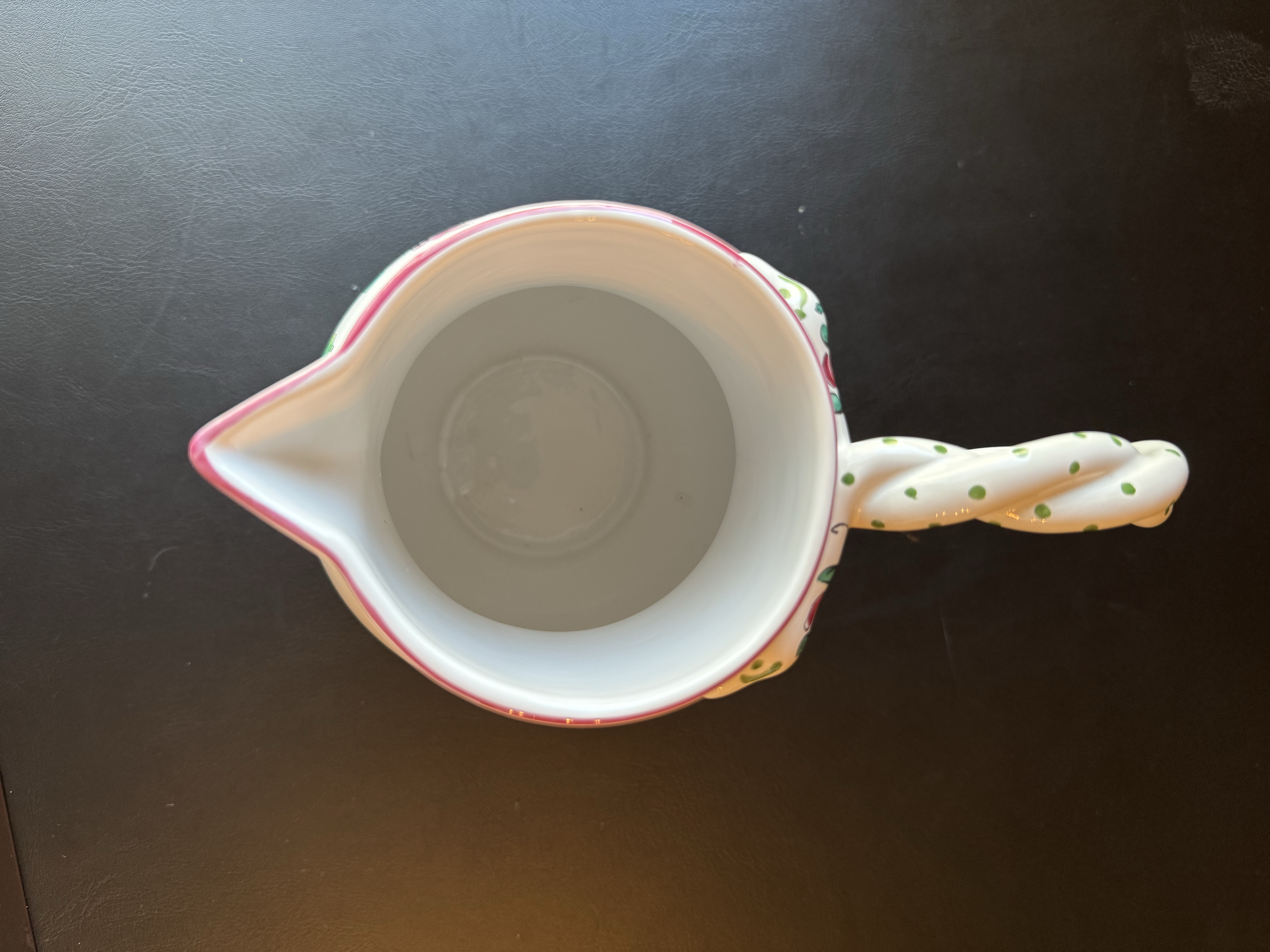 Vintage Tiffany and Co. Strasbourg Flowers Porcelain Pitcher