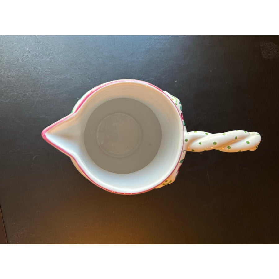 Vintage Tiffany and Co. Strasbourg Flowers Porcelain Pitcher