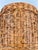 1970s Vintage Handwoven Chinese Split Reed Tortiseshell Bamboo and Rattan Large Gathering Basket For Sale - Image 5 of 14