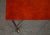 Red Midcentury Bronze and Red Lacquer 2-Piece Dining Table on Casters For Sale - Image 8 of 12