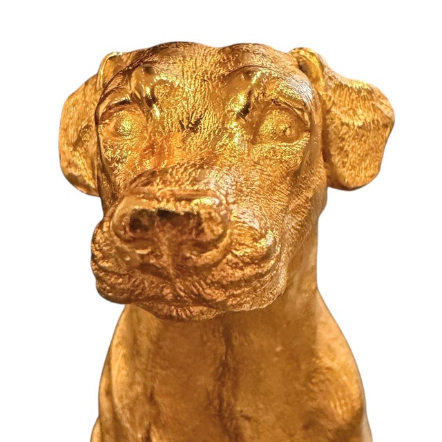 Gilt Bronze Labrador Retriever For Sale - Image 9 of 15
