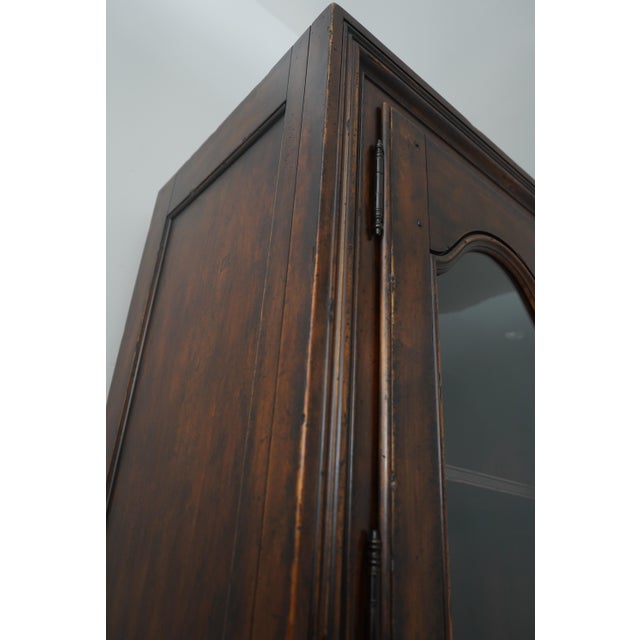 1990s Henredon Ralph Lauren Distressed China Cupboard For Sale - Image 10 of 16