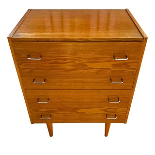 Mid-Century Modern Chest of Drawers in Ash, Czechoslovakia, 1960s For Sale