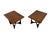 1960s Mid-Century Modern Broyhill Brasilia Square Walnut Side Tables - Set of 2 For Sale - Image 5 of 9