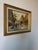 Elegant vintage European Impressionist-style cityscape oil painting depicting a lively Parisian boulevard scene with...