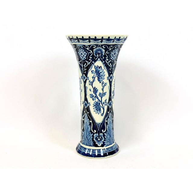 Delft Blue Ceramic Vase by Boch Frères for Royal Sphinx, 1950s For Sale - Image 9 of 9