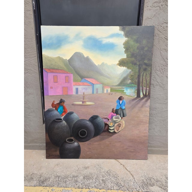 Latin American Street Scene by Agusto Brocca For Sale - Image 9 of 9