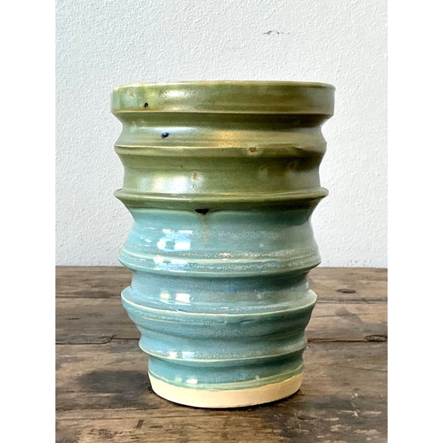 Vintage Original Studio Pottery Vase For Sale - Image 11 of 12