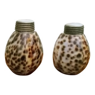 Vintage Sea Shell Salt and Pepper Shakers For Sale