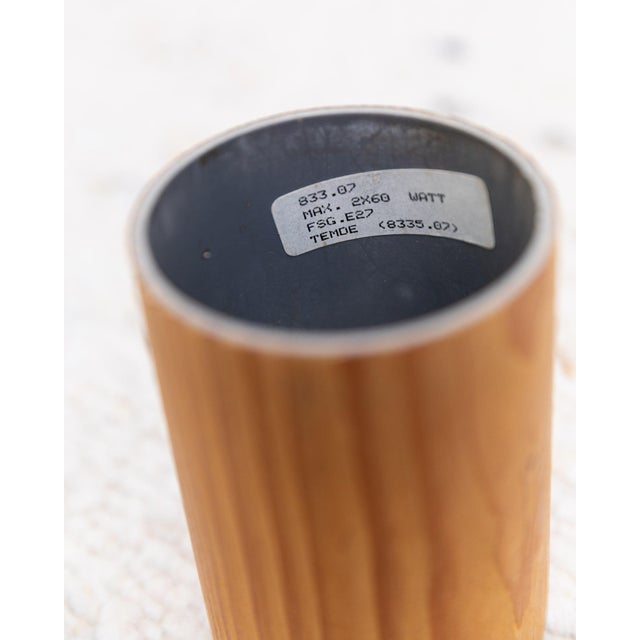 Ceiling Light with Silk Lampshade from Temde, 1960s For Sale - Image 9 of 11