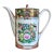 Vintage Lotus Bloom Famille Rose With Gilded Accents Hand Painted Canton-Guangcai Porcelain Chinese Tea Pot For Sale
