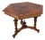 Antique Danish Hexagonal Walnut Burl Center Table, 1880s For Sale