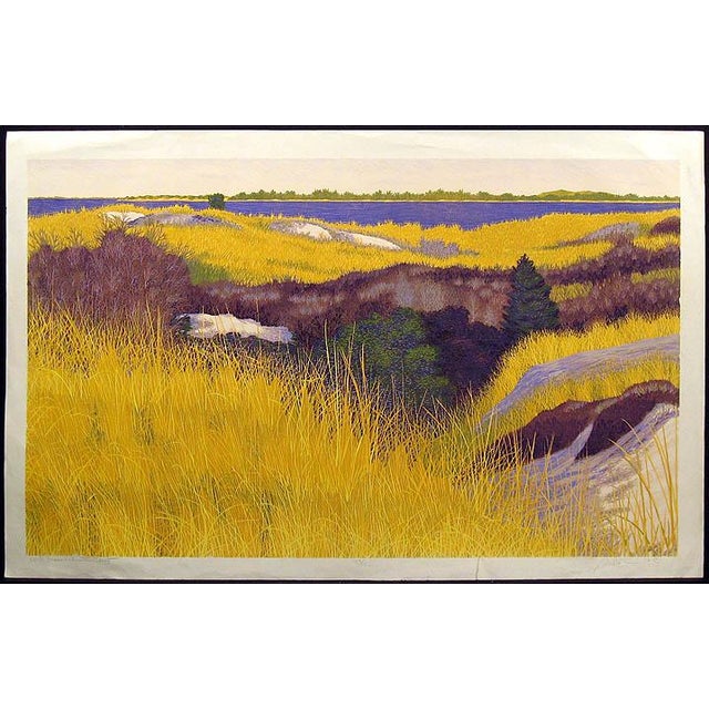 "North Massachusetts Coast" by Gordon Mortensen Hand signed, titled, dated & numbered by the artist Creases (photos taken...