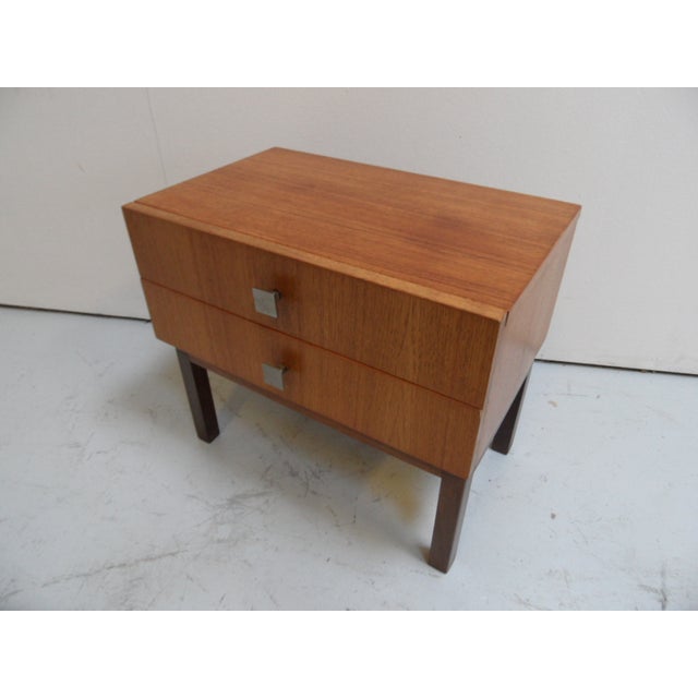 Mid-Century Modern Side Table with Drawers, 1950s For Sale - Image 9 of 11