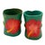 Coastal Mid 20th Century Hawaiian Hand Carved Napkins Rings W/ Hand Painted Floral, Set of 6 For Sale - Image 3 of 12