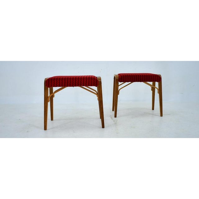 Set of Beech Stools by Ludvik Volak attributed to Drevopodnik Holesov, Czechoslovakia, 1960s For Sale - Image 13 of 16