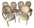 Italian F.lli Boffi Hollywood Regency Style Faux Rope Twist Dining Chairs – Set of 6 For Sale