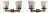 Early PAIR Antique Pullman Train Car Lamp Sconces Architectural Salvage For Sale