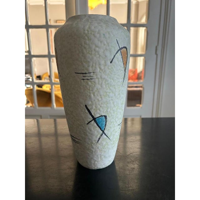 Mid-Century Modern Large Ceramic Vase, 1950s For Sale - Image 3 of 9