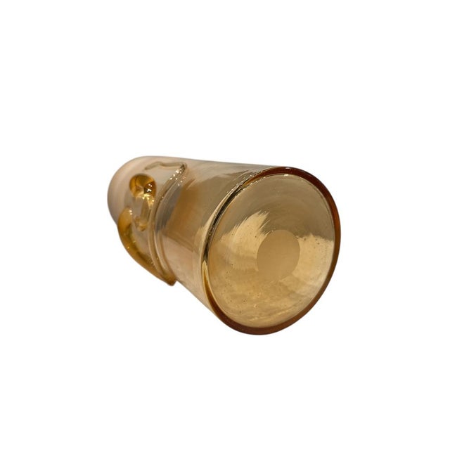 Asymmetric Jars in Smoked Caramel Glass, Set of 2 For Sale - Image 6 of 7