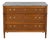 French 18th Century Louis XVI Walnut Marble-Top Chest of Drawers For Sale
