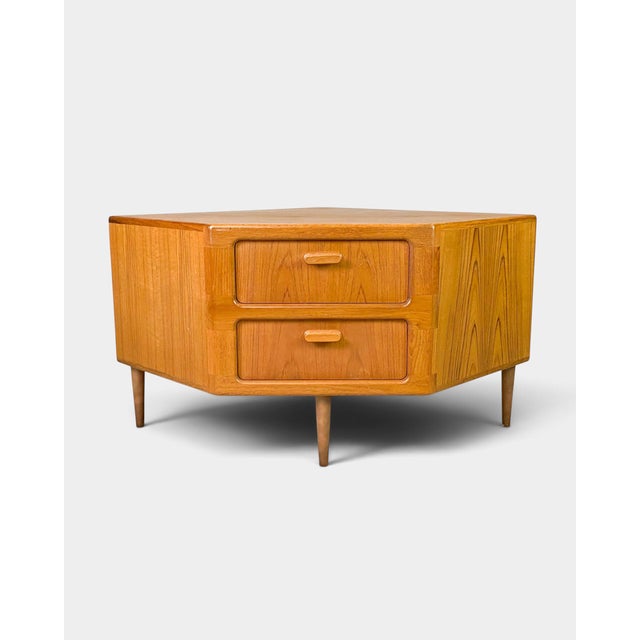 1960s Corner Chest of Drawers in Teak by Dyrlund, Denmark, 1960s For Sale - Image 5 of 5