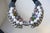 White Vintage Y2k Chunky Mixed-Media Statement Bib Necklace For Sale - Image 8 of 13