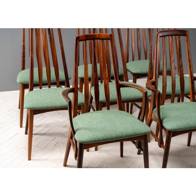 Mid-Century Modern 1960s Set of 8 Hornslet Rosewood Dining Chairs For Sale - Image 3 of 18