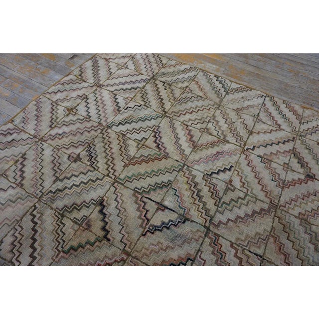 Textile Antique American Hooked Rug For Sale - Image 7 of 10