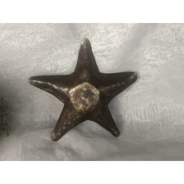 Metal Metal Star Trinket Tray Catchall For Sale - Image 7 of 11