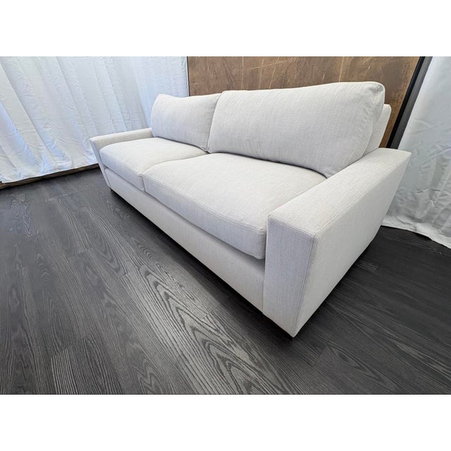 Rh Maxwell 8' Classic Sofa — 2-Cushion | Perennials Performance Linen Weave | Dove For Sale - Image 13 of 18