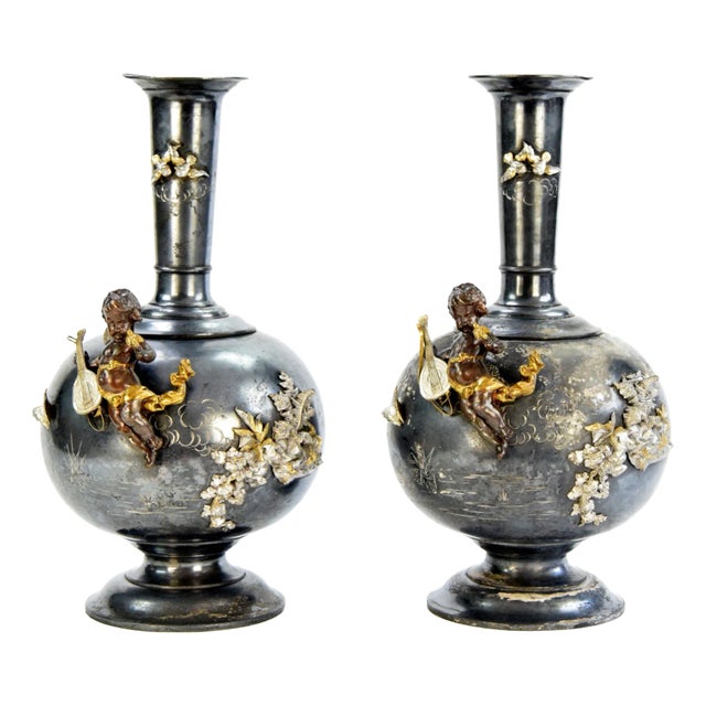 Vases, 19th Century, Set of 2 For Sale
