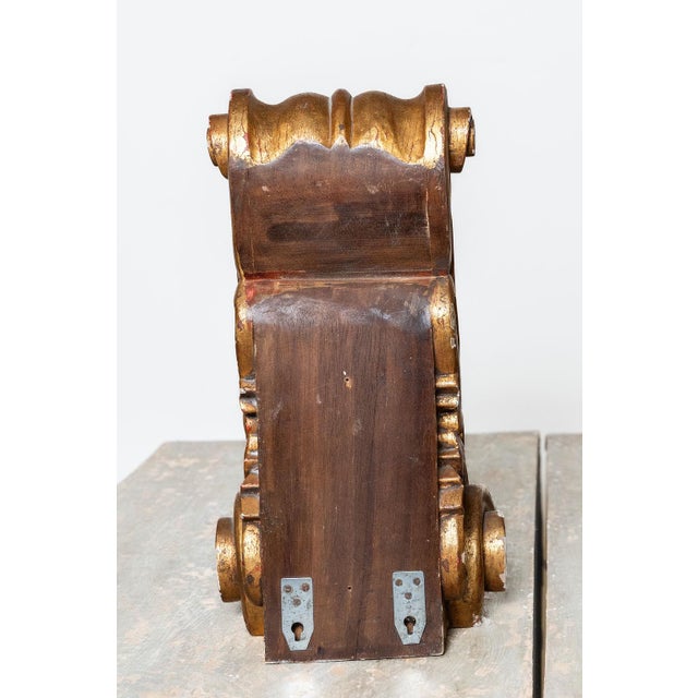 Pair of 19th Century European Giltwood Acanthus Corbels For Sale - Image 9 of 15