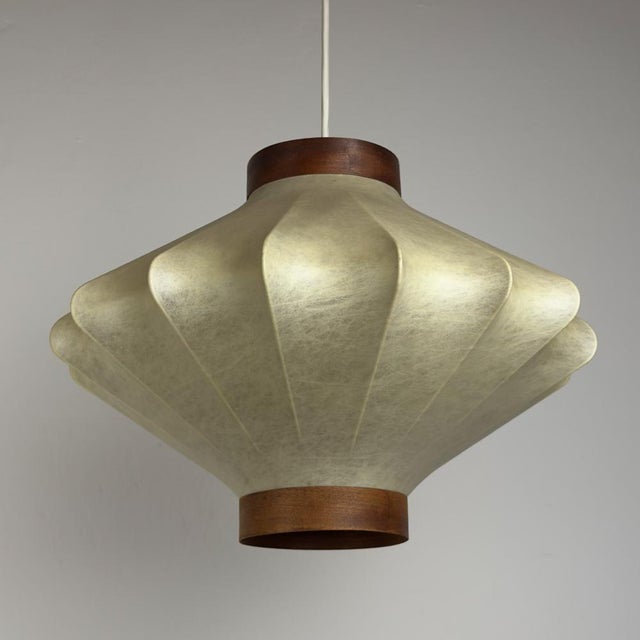 Mid-century cocoon pendant lamp, Achille Castiglioni, Italy 1960s Up to 250V (Europe/UK Standard).The wiring of this item...
