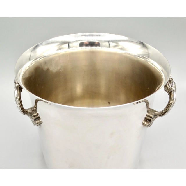 Metal Silver Wine Cooler / Ice Bucket For Sale - Image 7 of 13