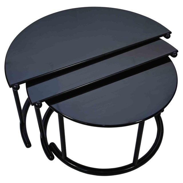 Three Tier Coffee Table by Gianfranco Frattini for Morphos, Acerbis, 1980s, Set of 3 For Sale - Image 14 of 14