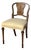 French Walnut Boudoir, Vanity Chair With Floral Inlay, C. 1900s For Sale