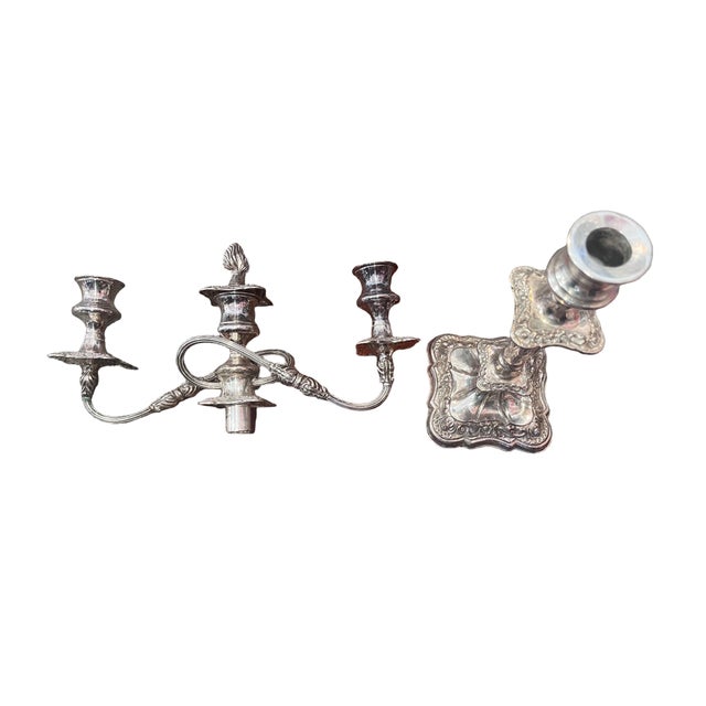 English Antique English Roberts & Dore Convertible Candelabra For Sale - Image 3 of 6