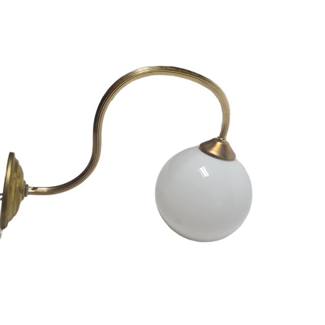 1950s Vintage Art Deco Wall Lamp, Poland, 1950s For Sale - Image 5 of 5