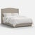 Spritely Home Stoffer Home x Cloth & Company Julia Wingback Bed in Muave Mini Gingham, Queen For Sale - Image 4 of 7