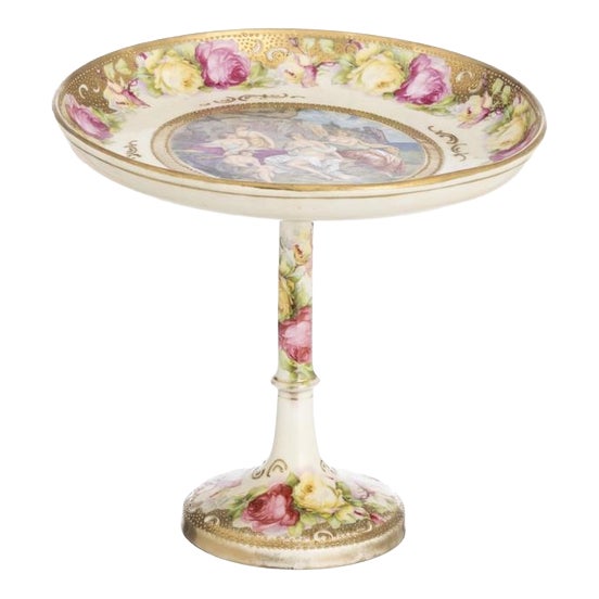 19th Century Tall-Footed Fruit Bowl For Sale