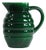 French Green Ceramic Jug from St. Clément Lorraine, 1950s For Sale